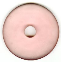 1 56x7mm Matte Pink Resin Donut 